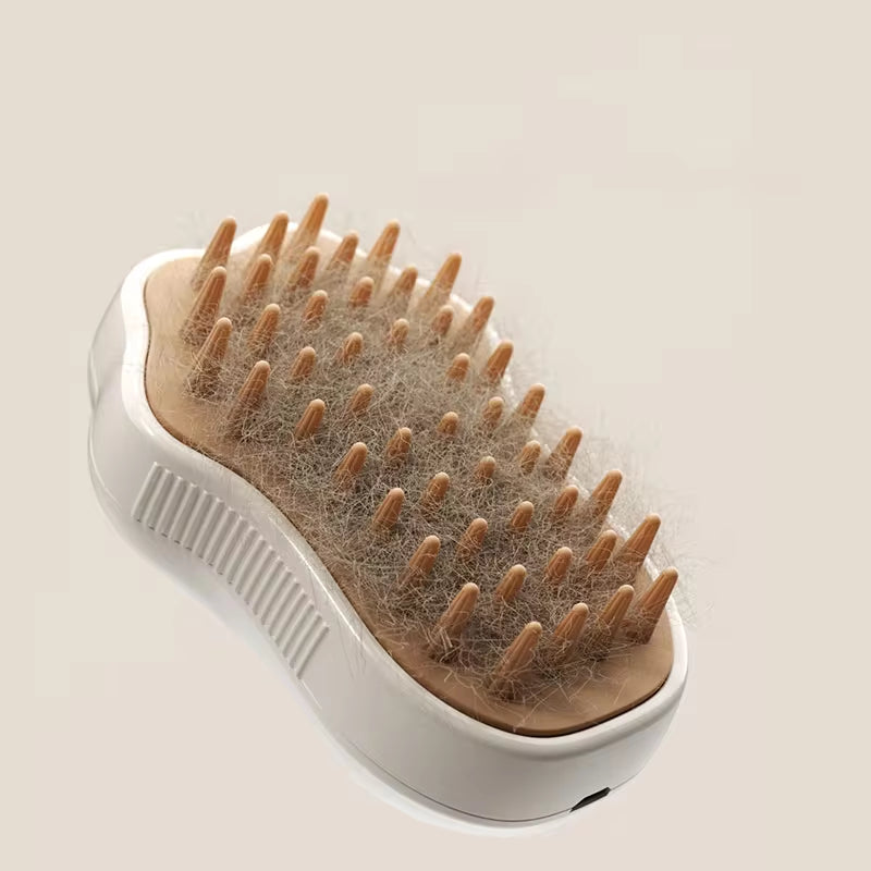 Cepillo 3 en 1 para mascotas, cepillo de vapor para gatos, peine para perros, cepillo eléctrico con pulverizador, cepillos para el pelo de gatos, masajeador, peines para el cuidado de mascotas.