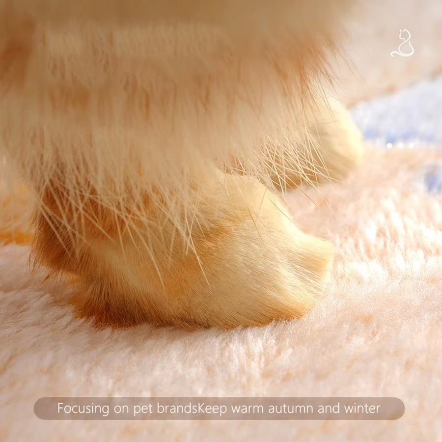 Manta de franela con estampado de patas para mascotas: cálida, suave y sin desprendimiento de pelo. Manta universal para gatos y perros. Almohadilla para gatos.