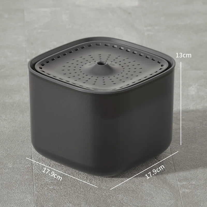 Fuente de agua para gatos de 3L con filtro de recirculación automático, bebedero de agua para gatos de gran capacidad, dispensador de agua eléctrico silencioso con USB