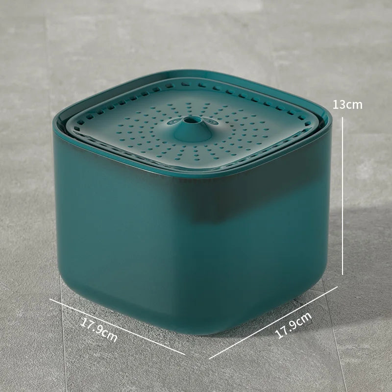 Fuente de agua para gatos de 3L con filtro de recirculación automático, bebedero de agua para gatos de gran capacidad, dispensador de agua eléctrico silencioso con USB