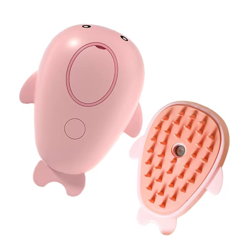 Cepillo 3 en 1 para mascotas, cepillo de vapor para gatos, peine para perros, cepillo eléctrico con pulverizador, cepillos para el pelo de gatos, masajeador, peines para el cuidado de mascotas.