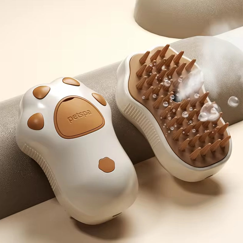 Cepillo 3 en 1 para mascotas, cepillo de vapor para gatos, peine para perros, cepillo eléctrico con pulverizador, cepillos para el pelo de gatos, masajeador, peines para el cuidado de mascotas.
