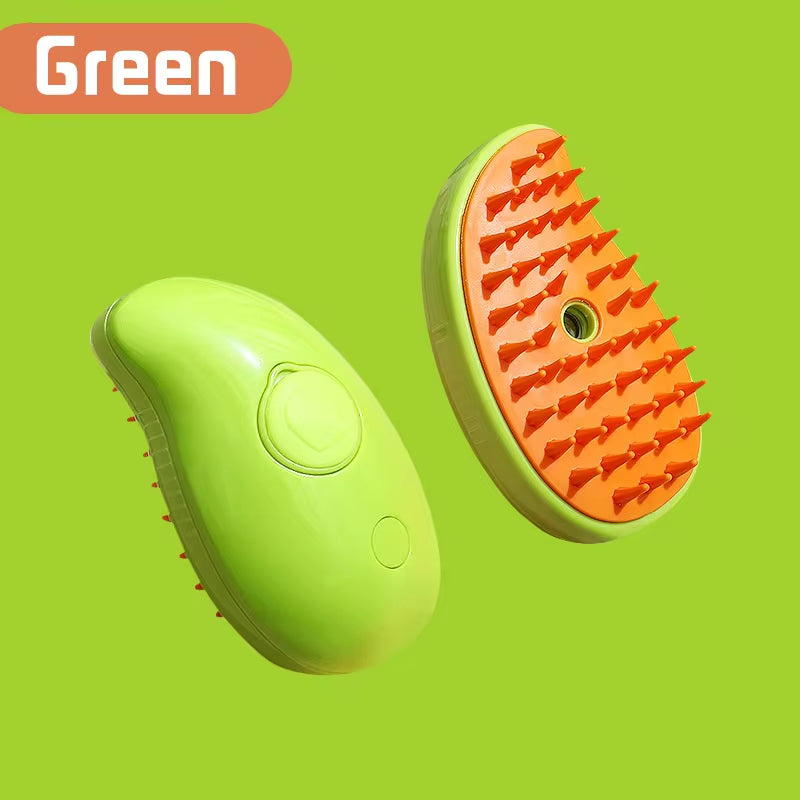 Cepillo 3 en 1 para mascotas, cepillo de vapor para gatos, peine para perros, cepillo eléctrico con pulverizador, cepillos para el pelo de gatos, masajeador, peines para el cuidado de mascotas.